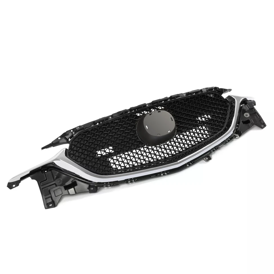 Chrome Trim Mesh Front Upper Grille Grill Fits Mazda CX-5 CX5 2017-2021 18 19 20 — 第 3/4 张图片