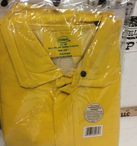 Rain Suit Pressure Washing 3 Pc Boss 3PR0300YX .35MM Sports Gear Weather Deck Wa - Picture 4 of 5