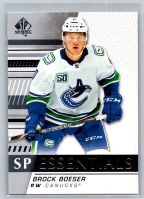 2019 SP Authentic #SPE-BB Brock Boeser Vancouver Canucks    SP Essentials