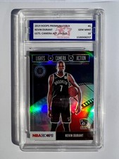 2019 hoops premium stock Kevin Durant Lights Camera Action HOLO #1 GEM-MT 10