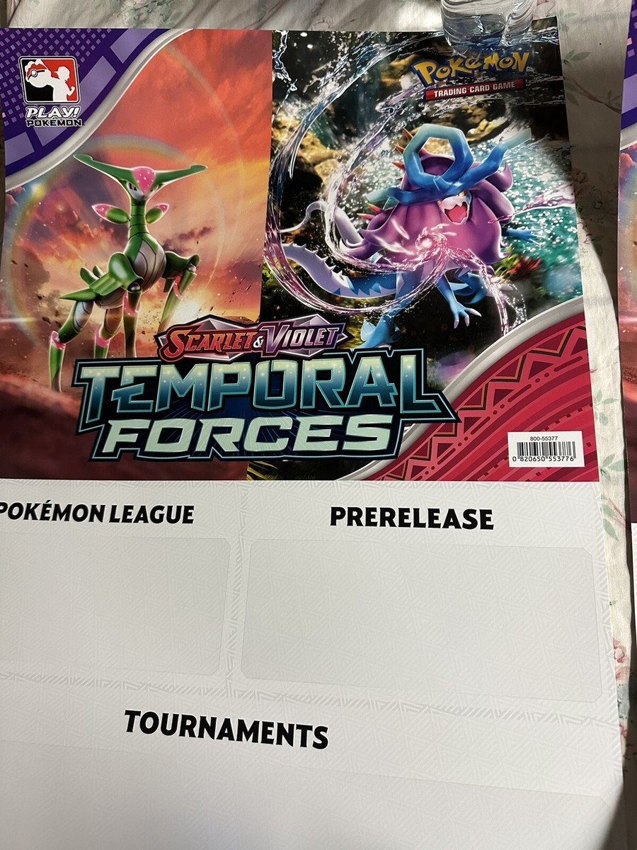 2024 Poster Pokemon TCG Temporal Forces Tournament Prerelease