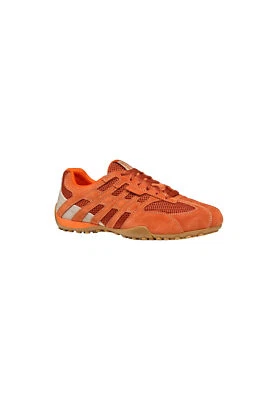 Geox U Snake Original A - Herren Leder Sneaker U55MNA 02214 C6014 Orange