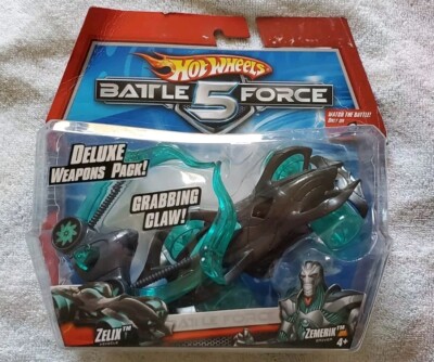 2011 Hot Wheels Battle Force 5 ZELIX Deluxe Weapon Pack Damage