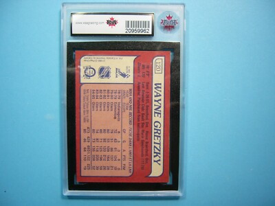 1985/86 O-PEE-CHEE NHL HOCKEY CARD #120 WAYNE GRETZKY KSA 8