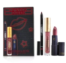 lipstick queen kiss from a rose set lip liner siner lipstick ruler of rose gloss