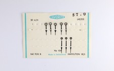 18S Hamilton Pocket Watch Dark Silver Hour and Minute Spade/Pointer Hands