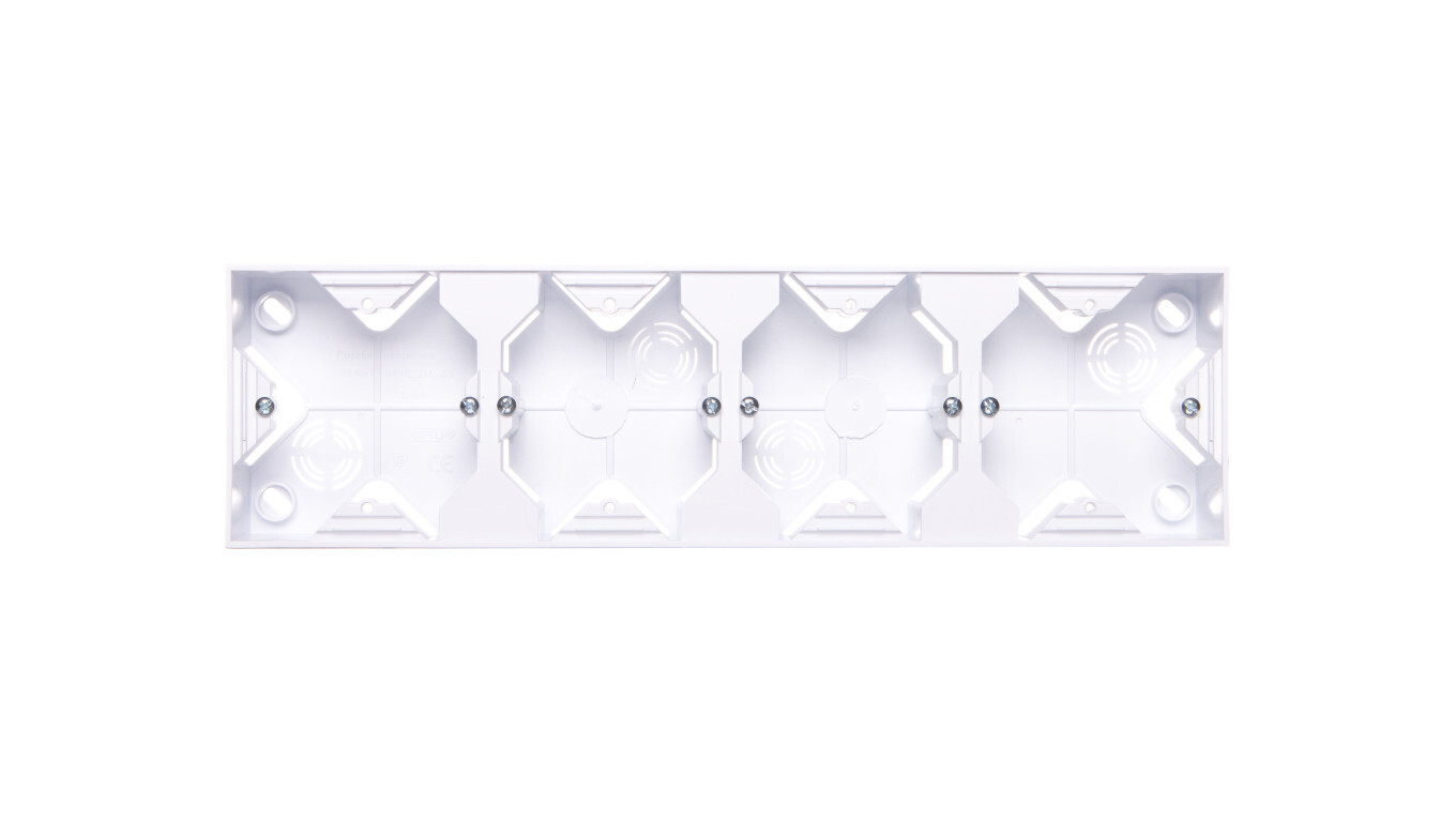AS Quadruple surface-mounted box, white PNP-4G/00 /T2UK