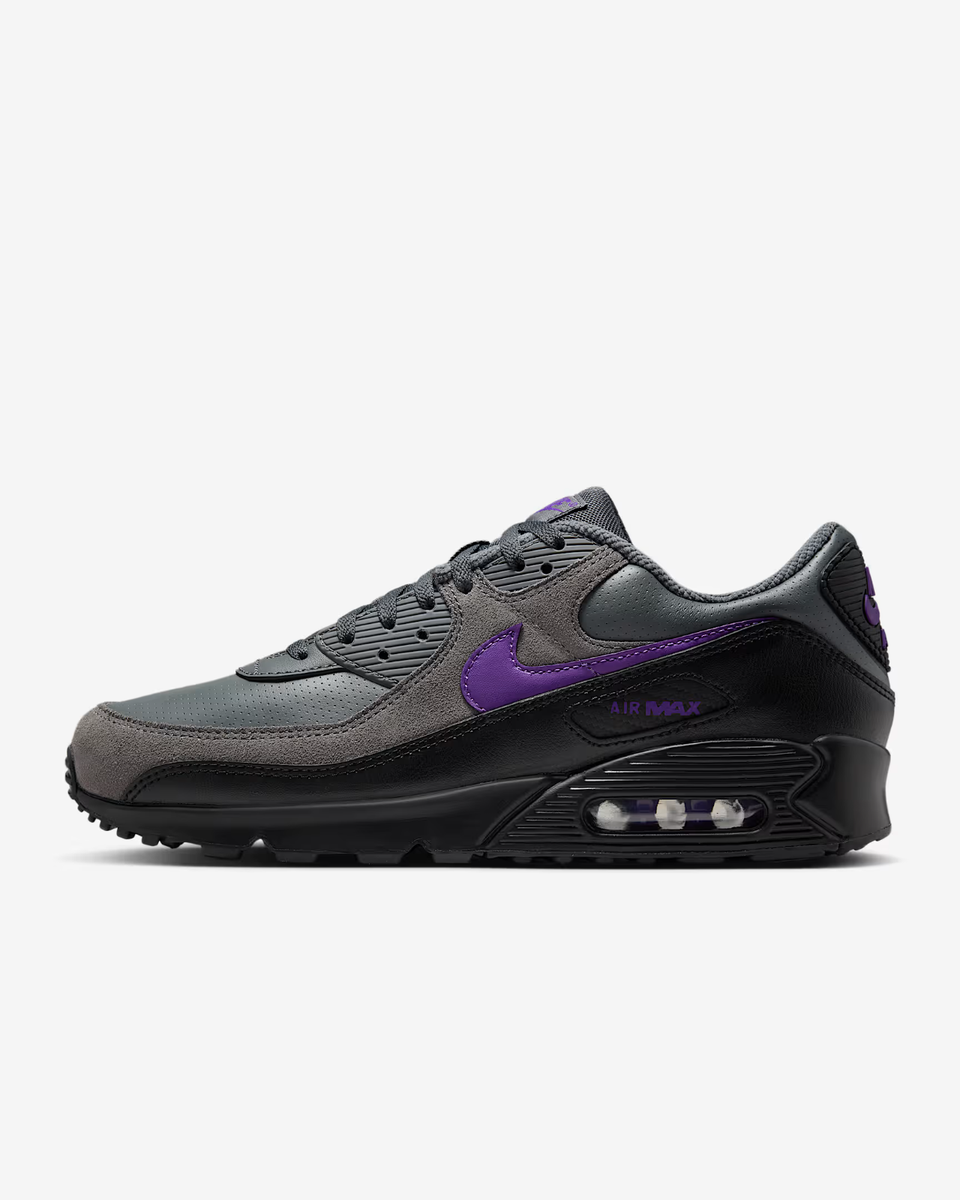 New Nike Air Max 90 “Racing” Shoes - Iron Grey/ Wild Grape (IF0670