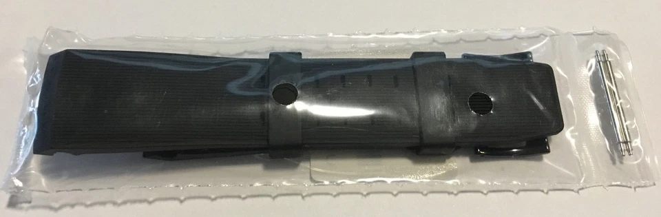 Original Hamilton BelowZero H785750 / H785850 Black Rubber Watch Band Strap - Image 4 of 4