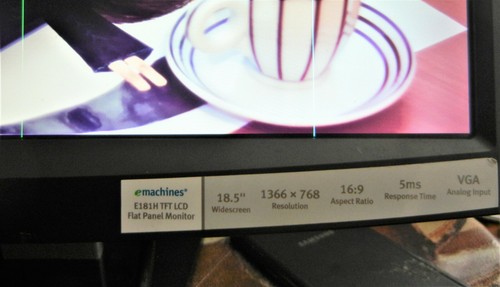 eMachines E181H 18.5" Monitor Power and Main Boards Combo Set. - Picture 5 of 6