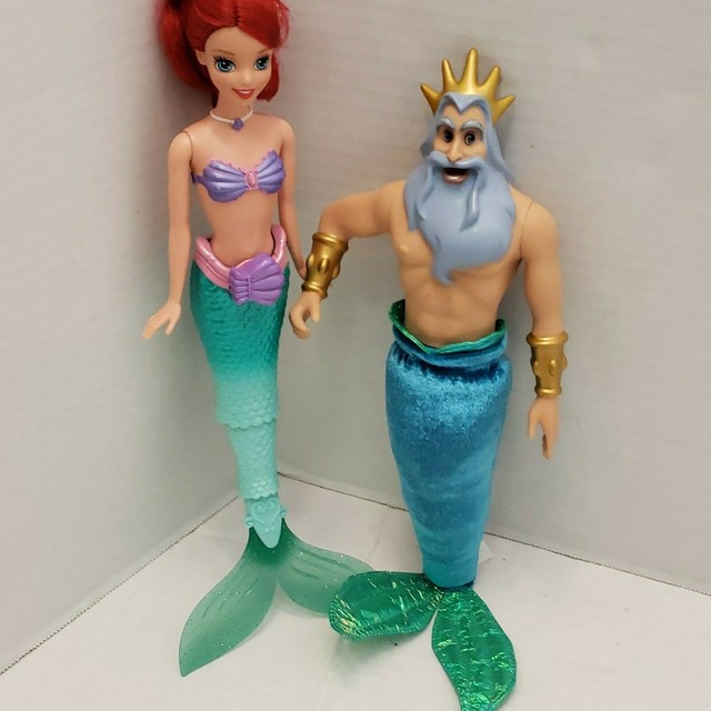 ariel and king triton doll