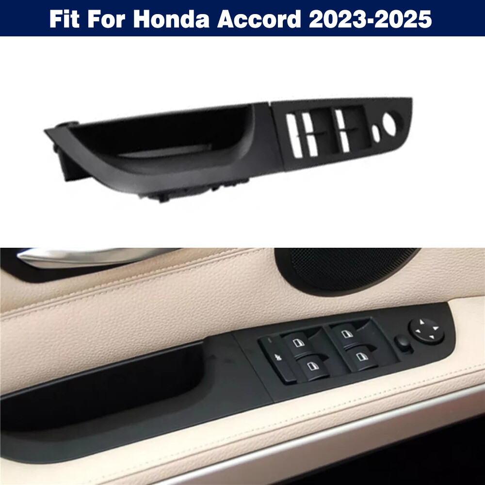 Black Left Door Armrest Window Switch Panel Cover Trim For BMW E90