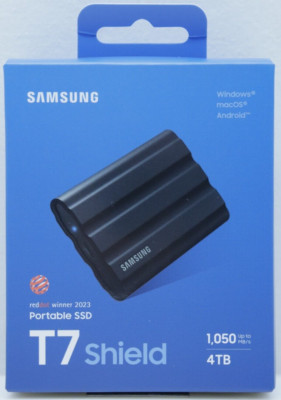 SAMSUNG T7 Shield 4TB Portable SSD 1050MBs MU-PE4T0S Rugged Brand New Sealed Box