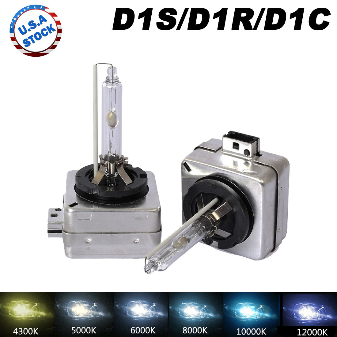 2x D1S 5000K 6000K 8000K OEM HID Replacement Xenon Headlight Light