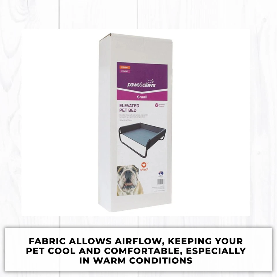 Paws & Claws 56cm Heavy Duty Elevated Walled Dogs Pets Durable Sofa Bed Grey New - image 4 of 4