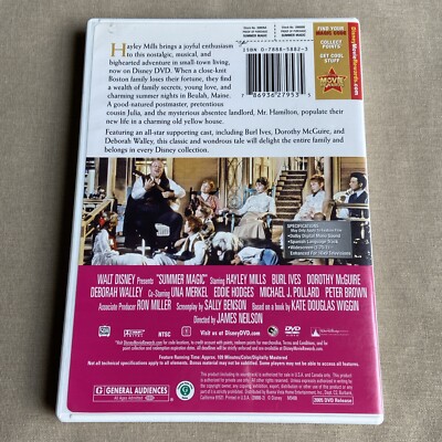 Summer Magic (DVD 1963) Walt Disney Original Film Musical Hayley