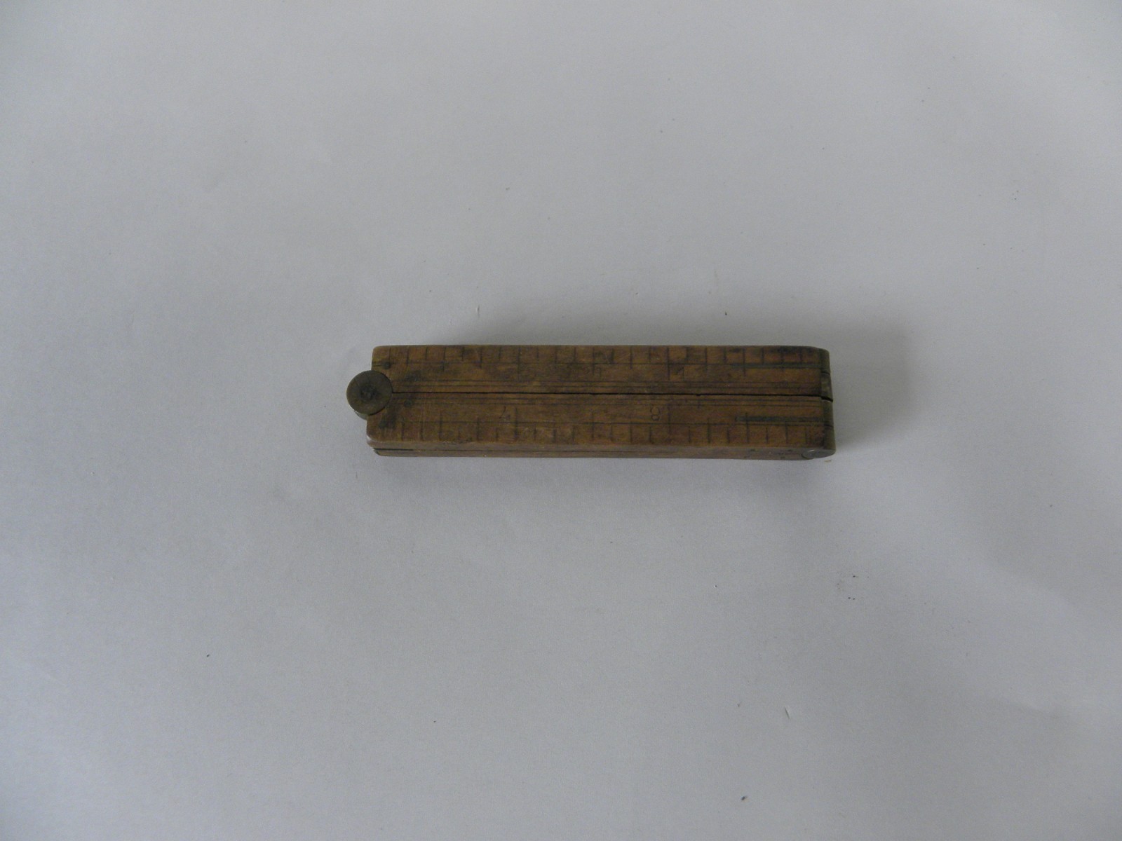 Vintage Antique Boxwood & Brass Fold Rule Ruler Measuring Stick (A10 ...