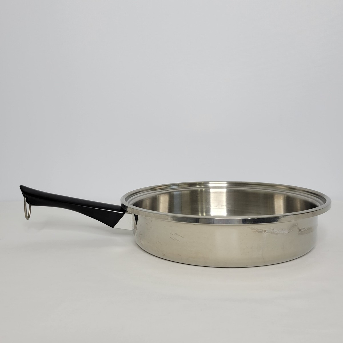 調理器具 AmwayQueenMULTI-PLY 18/8 STAINLESS STEEL Vintage Amway Queen 18/8 Stainless Steel Multi Ply Skillet