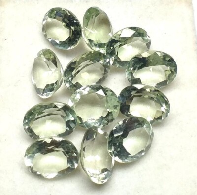 Natural Green Amethyst 9*11mm Oval Cut loose Gemstone for sale