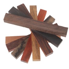 8pcs Diy Blank Exotic Woods Exotic Wood Blanks Craft Wood Turning Pen Making Kit