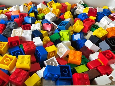 200x Lego 3003 - 2x2 zweireihige hohe Basic Bausteine Grundbausteine Steine Bunt