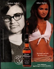 2002 Vintage ad Evan Williams Kentucky Bourbon Sexy Model   02/06/23