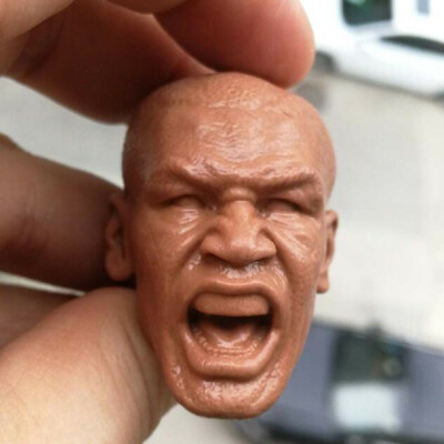 Blank 1/6 Scale Howl Boxing champion Mike Tyson Head Sculpt Unpainted Fit 12''