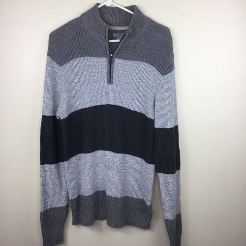 Method Brand Men's Casual Pullover Sweater Long Sleeve Size S Quarter Zip
