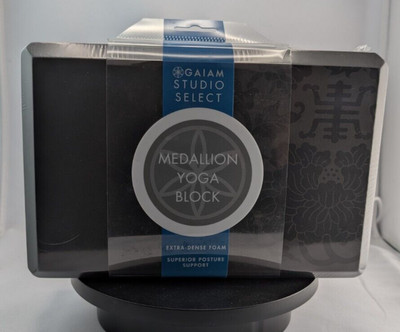 Gaiam Studio Select Medallion Yoga Block. Extra-Dense Foam Superior posture Sup