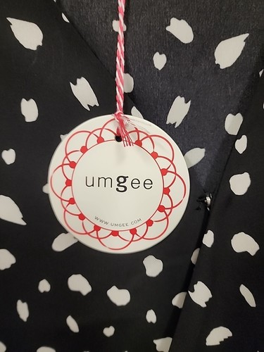 Umgee Damen kurze Bluse schwarz-weiß #WS4 Medium - Bild 2 von 4