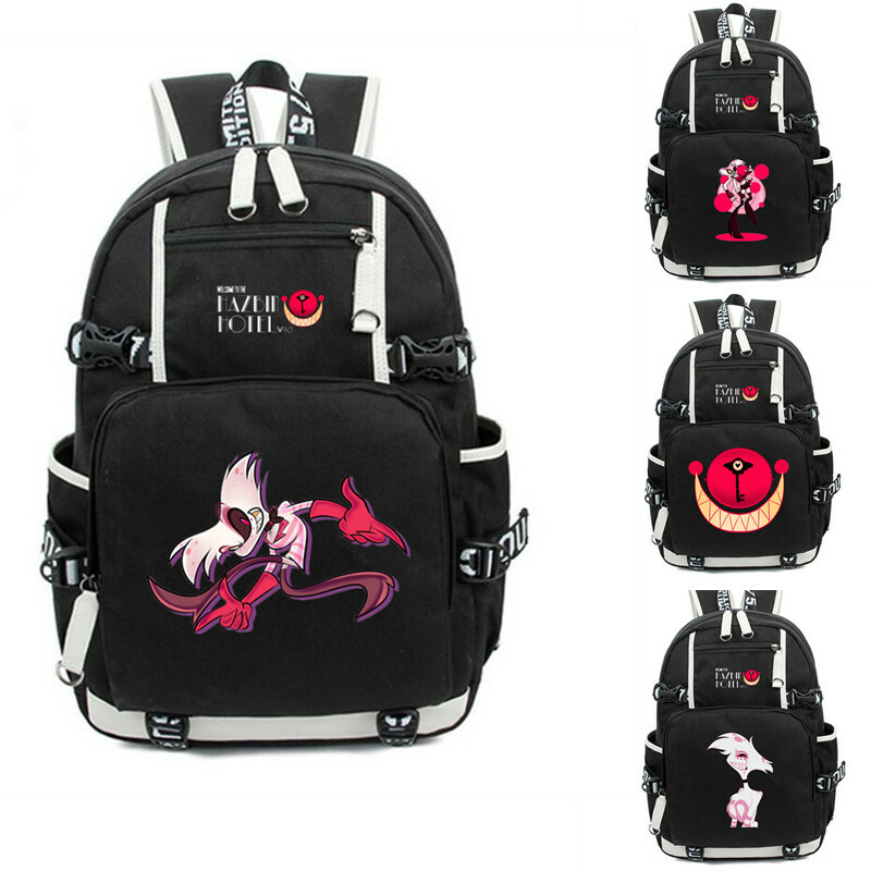 Hazbin Hotel Angel Dust canvas Backpack Schoolbag Travel Bag