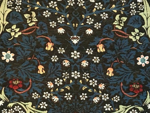 WILLIAM MORRIS "BLACKTHORN" 60" BELGIAN TAPESTRY TABLE CHAIR BED THROW 7181 - Picture 5 of 6