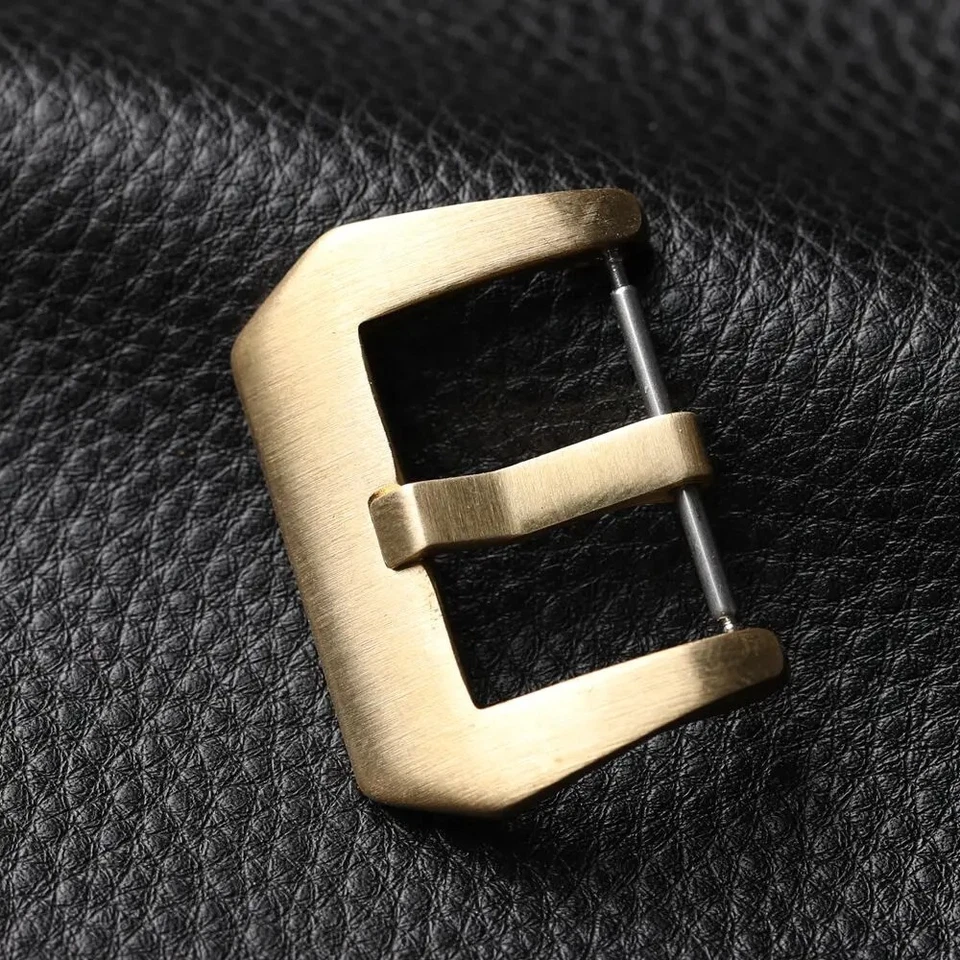 Металлический ремешок для часов пряжка прочный медный латунный ремешок фитинги зажим комплект 20-26 мм - Изображение 4 из 4