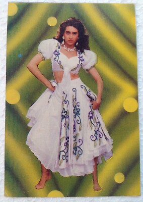 Bollywood Schauspielerin Karisma Kapoor seltene Original Postkarte Postkarte ...