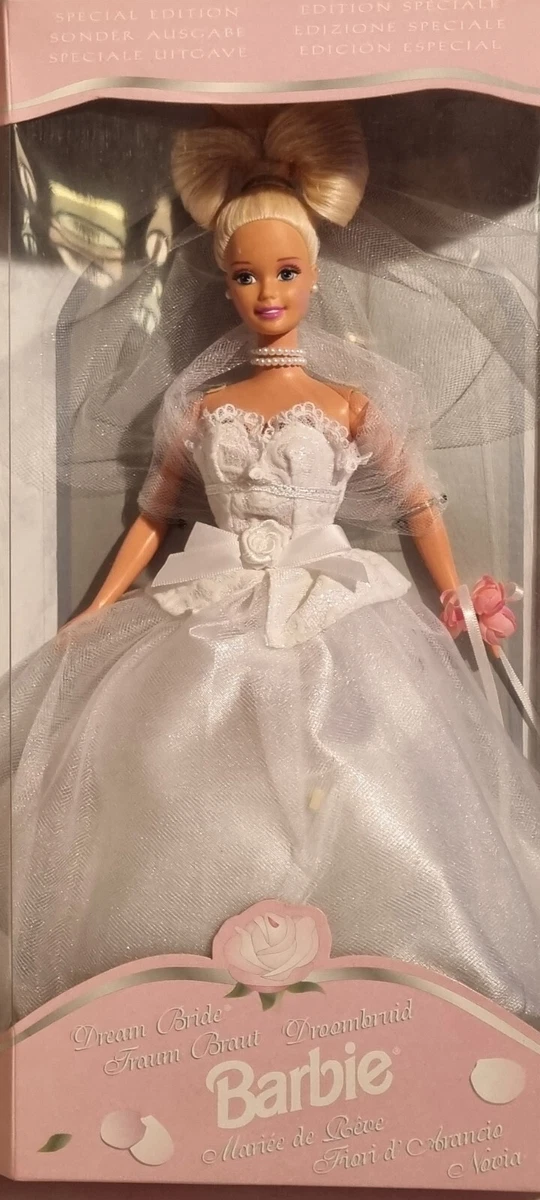 Robe de mariée Barbie vintage 1988 - Collection privée, poupée Mattel (neuf dans la boîte) - France