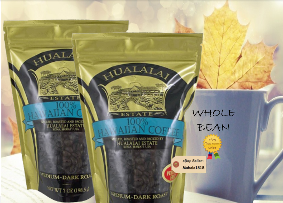 HUALALAI 100% ハワイアンコーヒー　無農薬 粉　8oz ４袋 HUALALAI 100% ハワイアンコーヒー 無農薬 粉 8oz 4袋