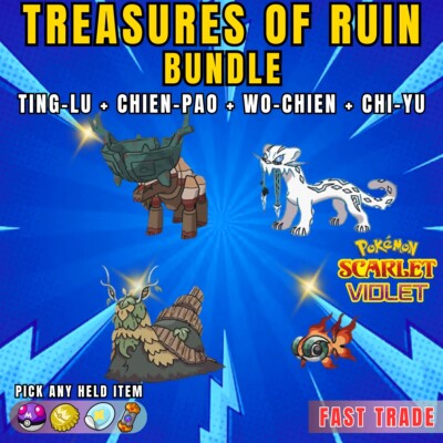 Pokemon Scarlet And Violet   Ting-Lu, Chien-Pao, Wo-Chien and Chi-Yu  BUNDLE  