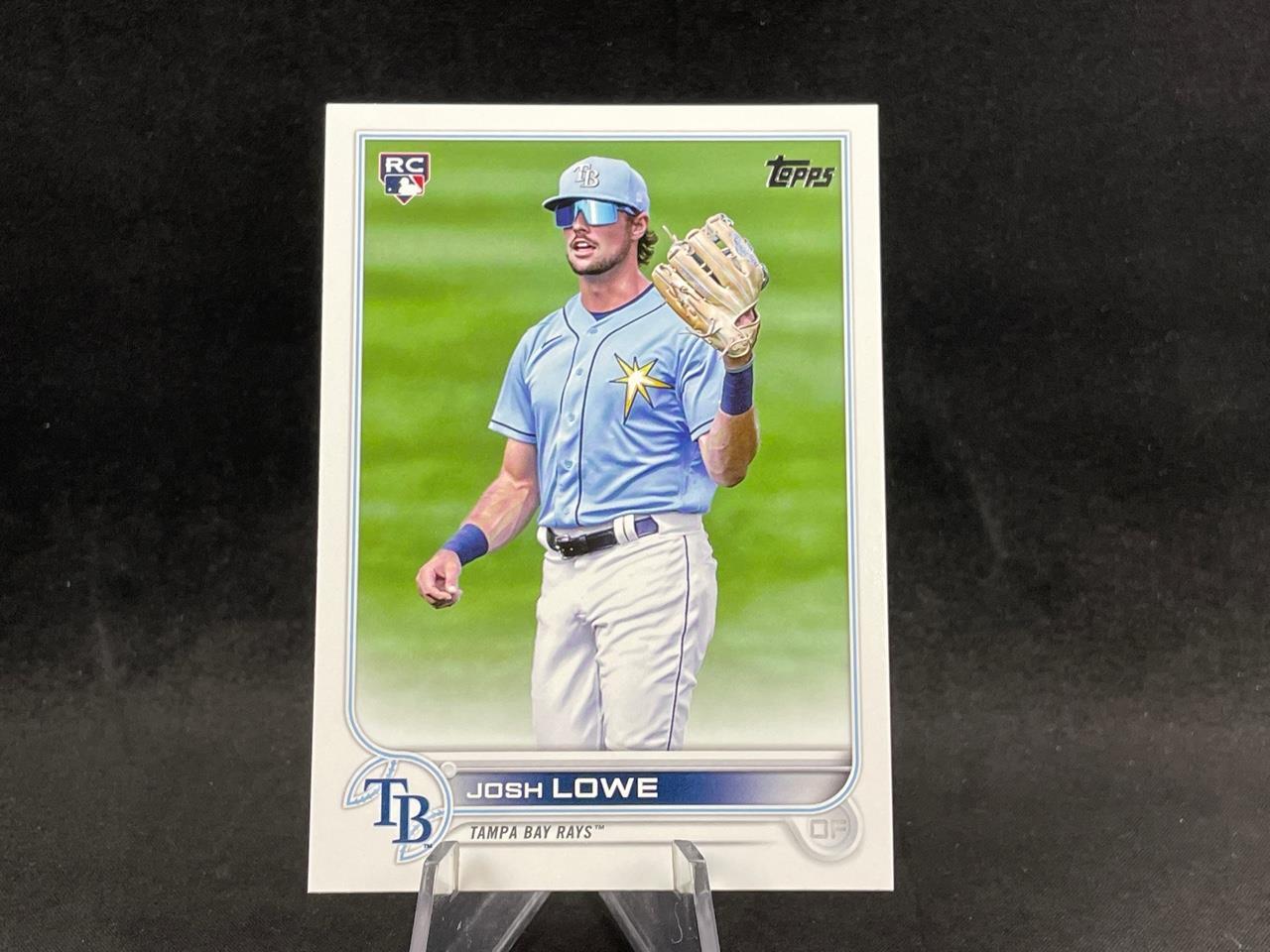 2022 TOPPS SERIES TWO JOSH LOWE #479 ROOKIE SUNGLASSES PHOTO VARIATION SP RAYS