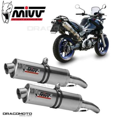 doppelt Auspuff APRILIA PEGASO STRADA 650 2007 2008 MIVV Oval