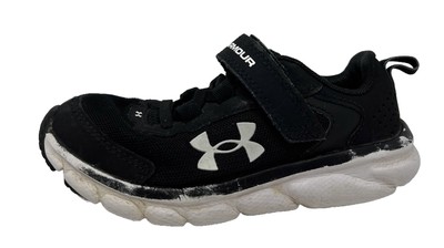Under Armour UA BPS Assert 9 AC Black / White Kids Size 12K