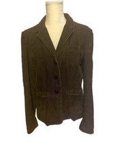 J Crew Blazer Womens Size Medium Cotton Brown Corduroy Lined Career