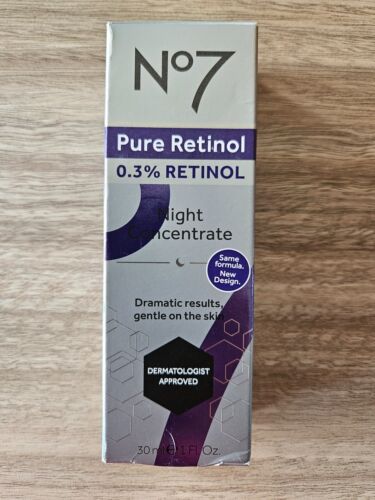 No7 Pure Retinol 0.3% Retinol Night Concentrate 30ml
