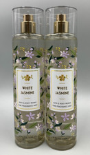 Bath  Body Works White Jasmine Fine Fragrance Mist Full Size 8 Fl Oz S/2 909M3