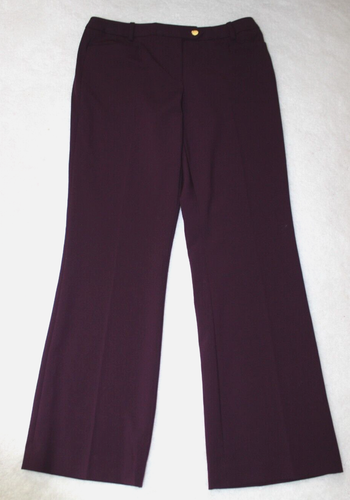 Calvin Klein Purple Aubergine Modern Fit Dress Pants Tapered Leg Pockets NWT 6P - Picture 5 of 9