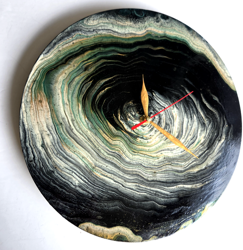 "Forest Dream" Unique Hand Painted Wall Clock Silent Wall Art Gift Idea - Picture 2 of 17
