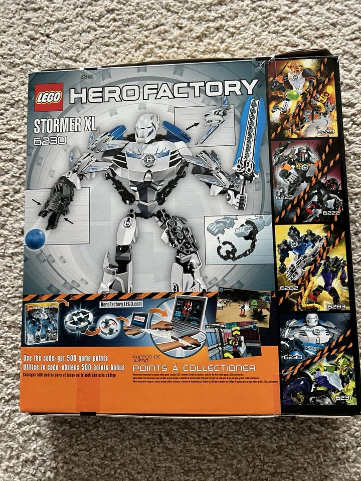 LEGO 6230 Hero Factory Stormer XL Set Factory Brand New Sealed Rare - Image 2 of 4