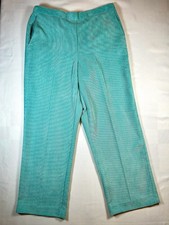 Alfred Dunner Womens Seafoam Classics Fit Corduroy Pants Pull On 12 Short NWT