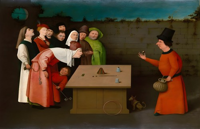 #ad quot;Hieronymus Bosch 1450 1513 The Magician quot; Canvas Wall Art Picture Print $50.99