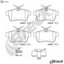BRAKE PAD SET DISC BRAKE 24922 00 704 00 FOR PEUGEOT 3008/MPV/SUV RCZ 5008 DS