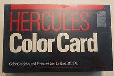 NEW NOS Copyright 1984 Hercules Color Card Color Graphics  Printer Card IBM PC